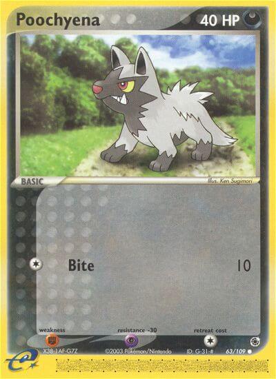 Poochyena (Bite)⁣ - EX Ruby & Sapphire⁣ (Common)⁣ [63] English / Near Mint / Normal