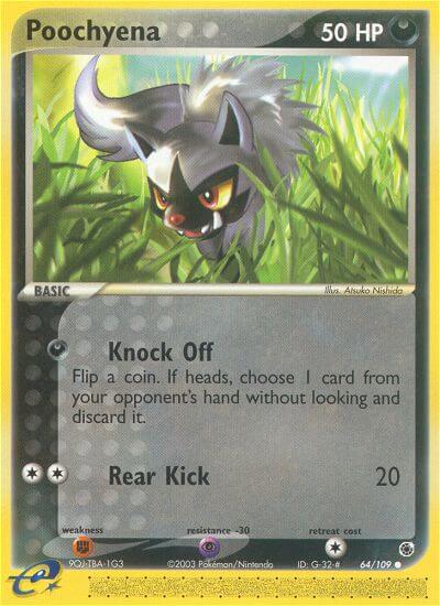 Poochyena (Knock Off)⁣ - EX Ruby & Sapphire⁣ (Common)⁣ [64] English / Excellent / Reverse-Holo Normal