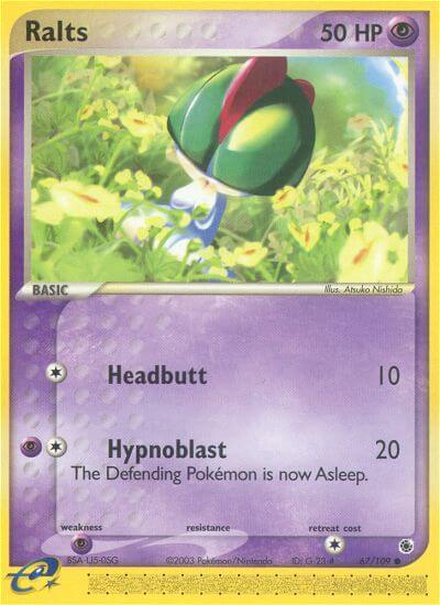 Ralts (Headbutt)⁣ - EX Ruby & Sapphire⁣ (Common)⁣ [67] English / Good / Reverse-Holo Normal