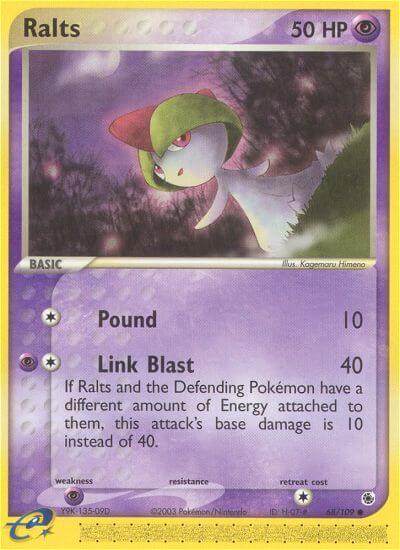 Ralts (Pound)⁣ - EX Ruby & Sapphire⁣ (Common)⁣ [68] English / Excellent / Reverse-Holo Normal