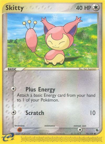 Skitty (Plus Energy)⁣ - EX Ruby & Sapphire⁣ (Common)⁣ [70] English / Near Mint / Normal