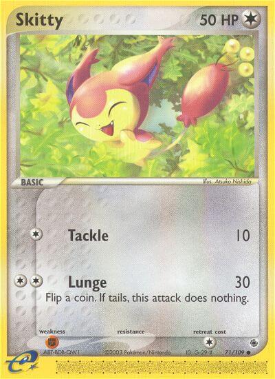 Skitty (Tackle)⁣ - EX Ruby & Sapphire⁣ (Common)⁣ [71] English / Near Mint / Normal