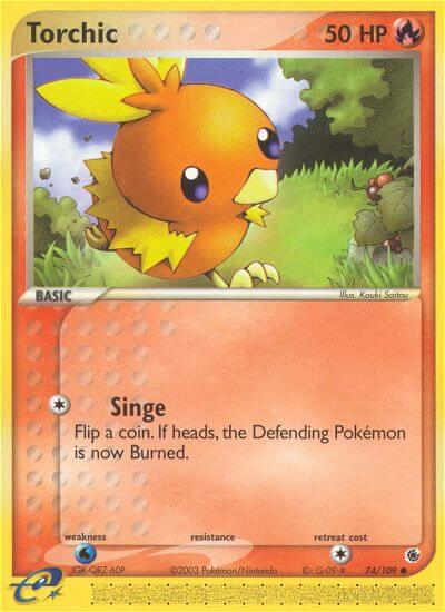 Torchic⁣ - EX Ruby & Sapphire⁣ (Common)⁣ [74] English / Near Mint / Reverse-Holo Normal