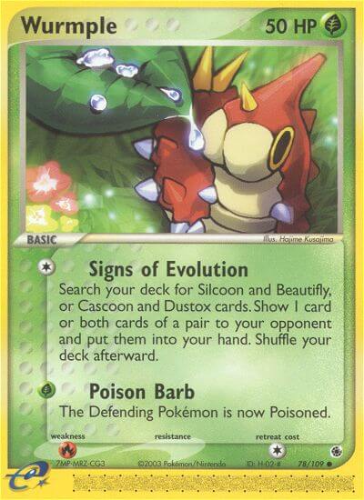 Wurmple⁣ - EX Ruby & Sapphire⁣ (Common)⁣ [78] English / Near Mint / Normal