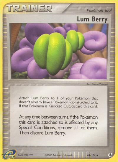 Lum Berry⁣ - EX Ruby & Sapphire⁣ (Uncommon)⁣ [84] English / Good / Reverse-Holo Normal