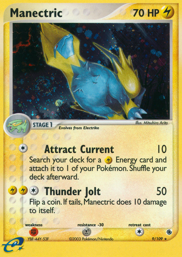 Manectric (Attract Current)⁣ - EX Ruby & Sapphire⁣ (Holo Rare)⁣ [9] English / Played / Normal