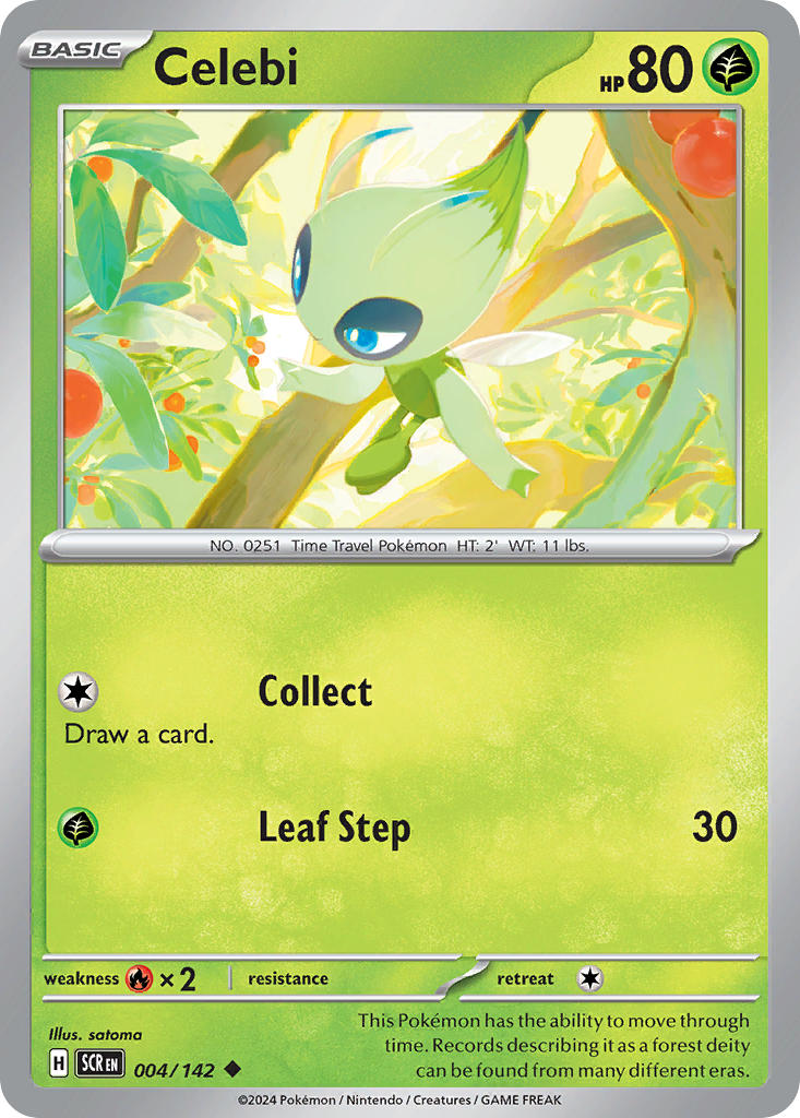 Celebi⁣ - Stellar Crown⁣ (Uncommon)⁣ [004] English / Near Mint / Normal