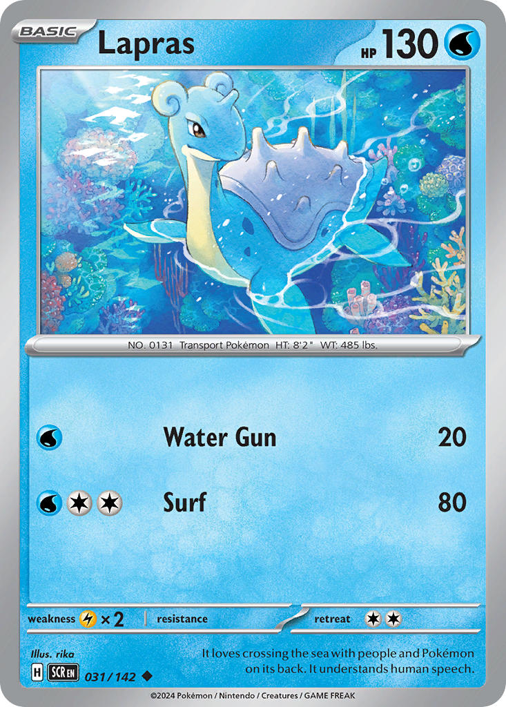 Lapras⁣ - Stellar Crown⁣ (Uncommon)⁣ [031] English / Near Mint / Normal