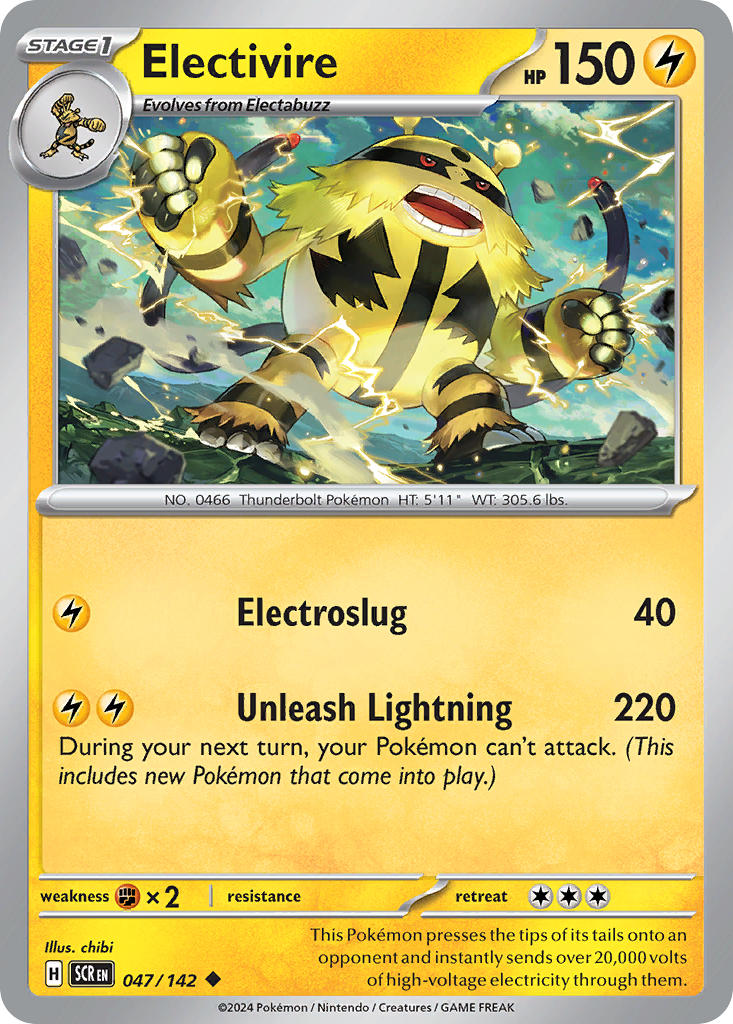 Electivire⁣ - Stellar Crown⁣ (Uncommon)⁣ [047] English / Near Mint / Normal