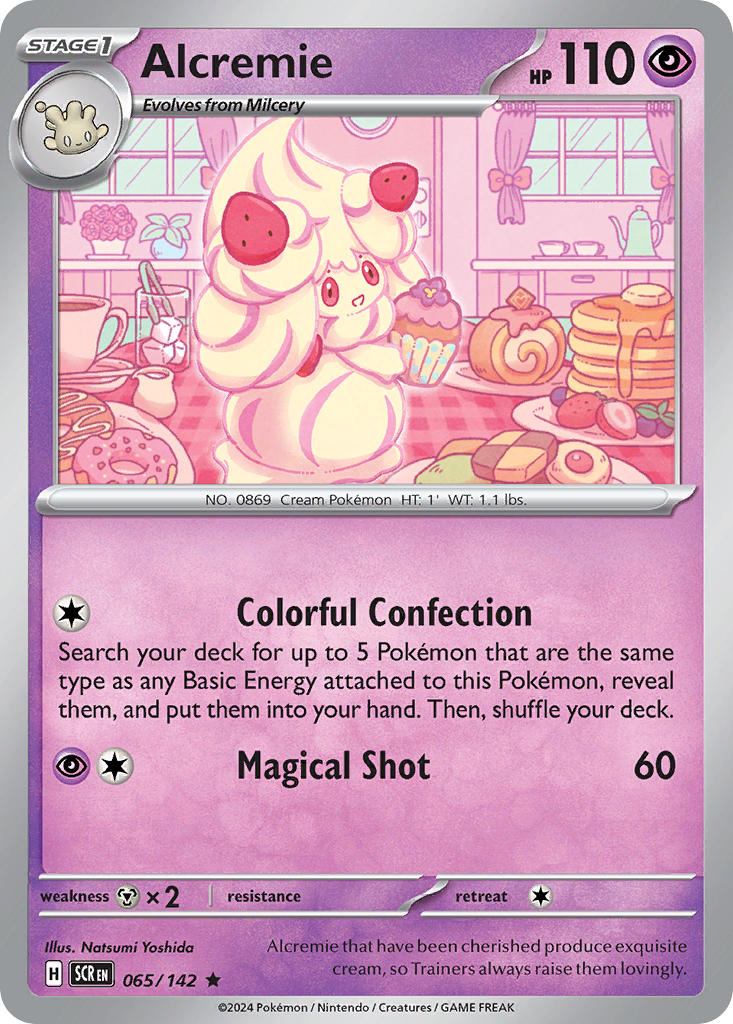 Alcremie⁣ - Stellar Crown⁣ (Rare)⁣ [065] English / Near Mint / Normal