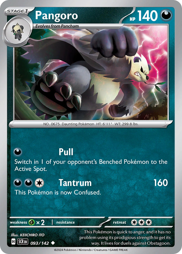 Pangoro⁣ - Stellar Crown⁣ (Uncommon)⁣ [093] English / Near Mint / Normal