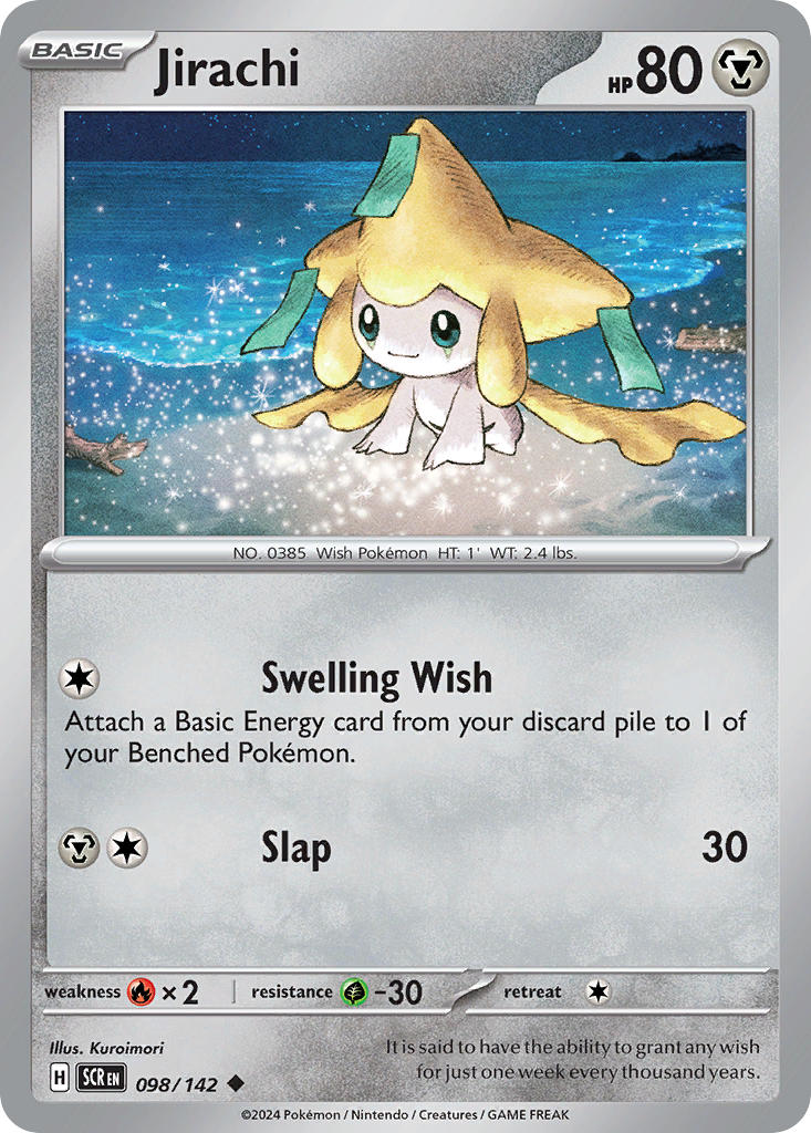 Jirachi⁣ - Stellar Crown⁣ (Uncommon)⁣ [098] English / Near Mint / Normal