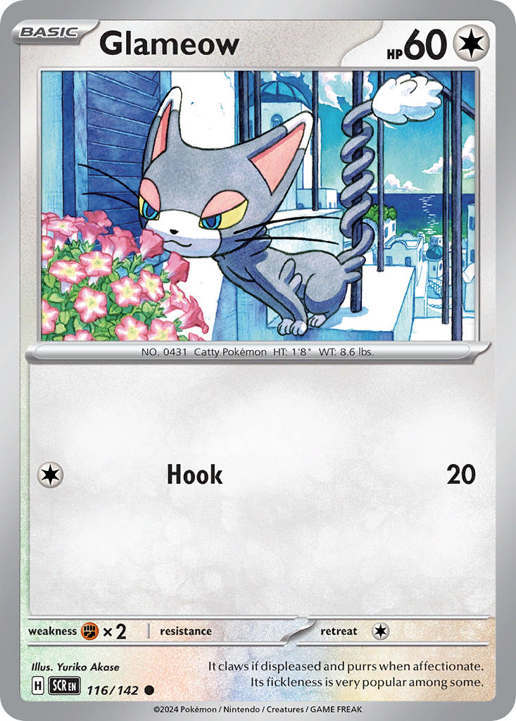 Glameow⁣ - Stellar Crown⁣ (Common)⁣ [116] English / Near Mint / Normal