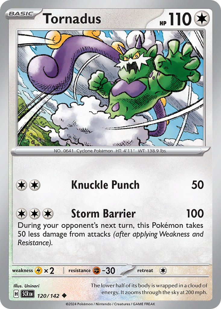 Tornadus⁣ - Stellar Crown⁣ (Uncommon)⁣ [120] English / Near Mint / Normal