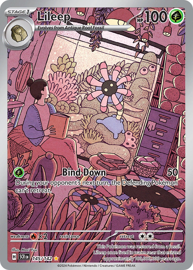 Lileep⁣ - Stellar Crown⁣ (Illustration Rare)⁣ [145] English / Near Mint / Normal