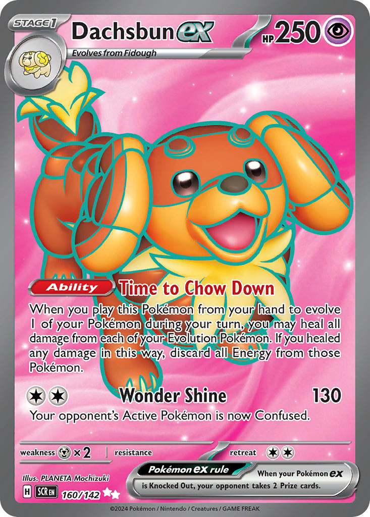 Dachsbun ex⁣ - Stellar Crown⁣ (Ultra Rare)⁣ [160] English / Near Mint / Normal