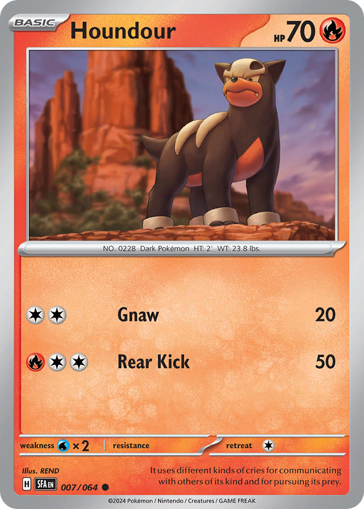 Houndour⁣ - Shrouded Fable⁣ (Common)⁣ [007] English / Near Mint / Normal