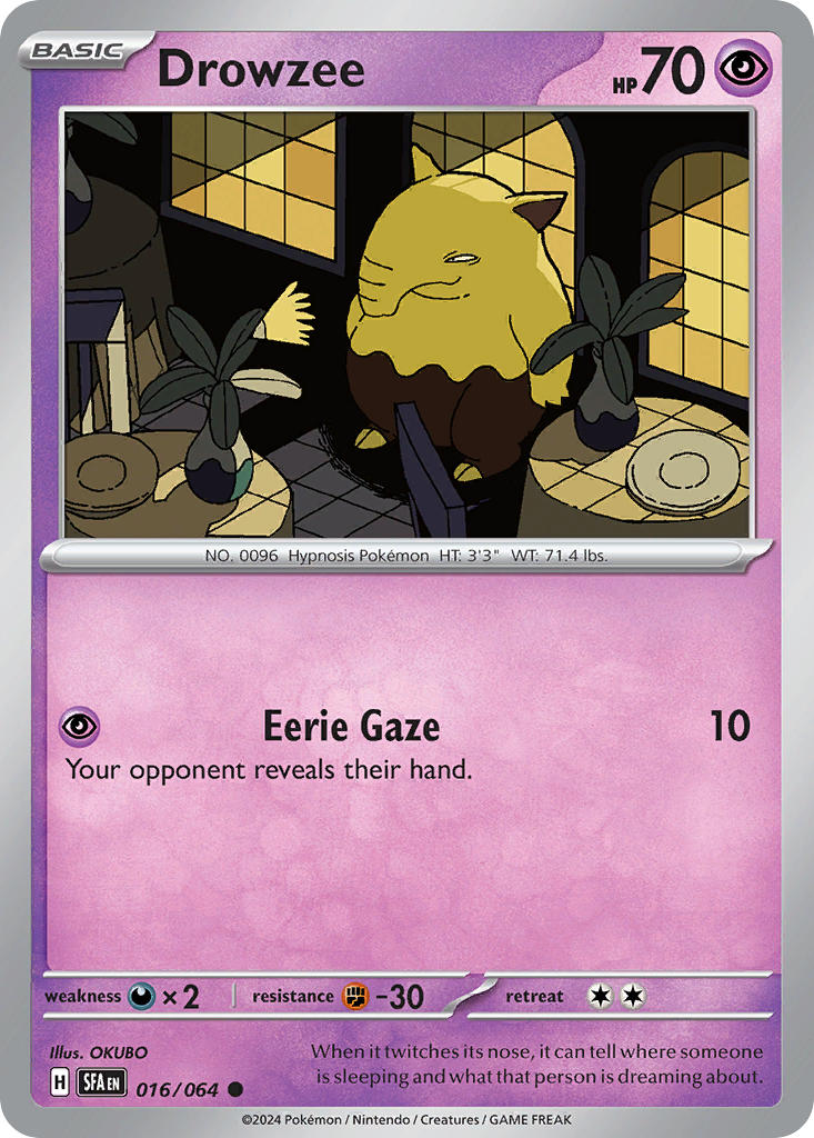Drowzee⁣ - Shrouded Fable⁣ (Common)⁣ [016] English / Near Mint / Normal