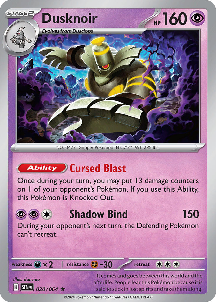 Dusknoir⁣ - Shrouded Fable⁣ (Rare)⁣ [020]