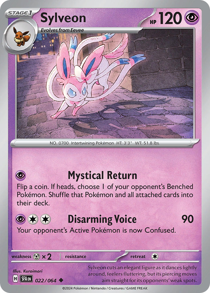 Sylveon⁣ - Shrouded Fable⁣ (Uncommon)⁣ [022] English / Near Mint / Normal