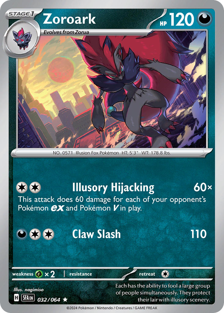 Zoroark⁣ - Shrouded Fable⁣ (Rare)⁣ [032] English / Near Mint / Normal