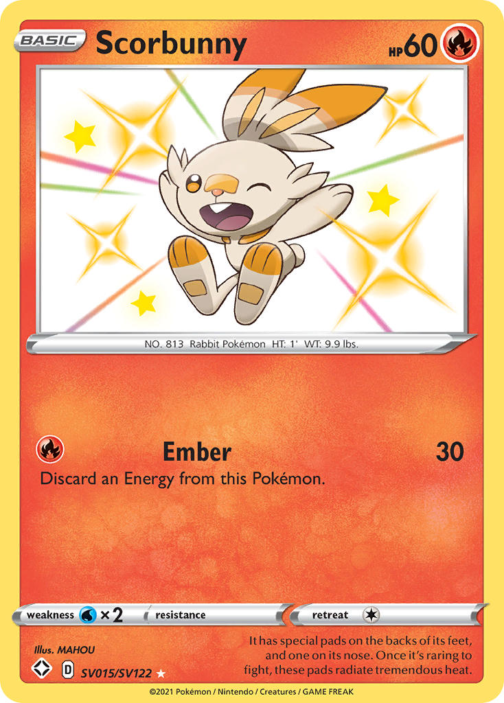 Scorbunny - Shining Fates (Secret Rare) [SHF-SV15] English / Near Mint / Normal