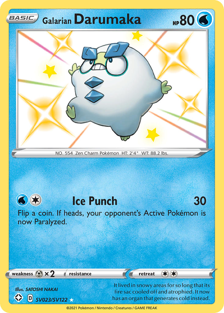 Galarian Darumaka - Shining Fates (Secret Rare) [SHF-SV23] English / Near Mint / Normal