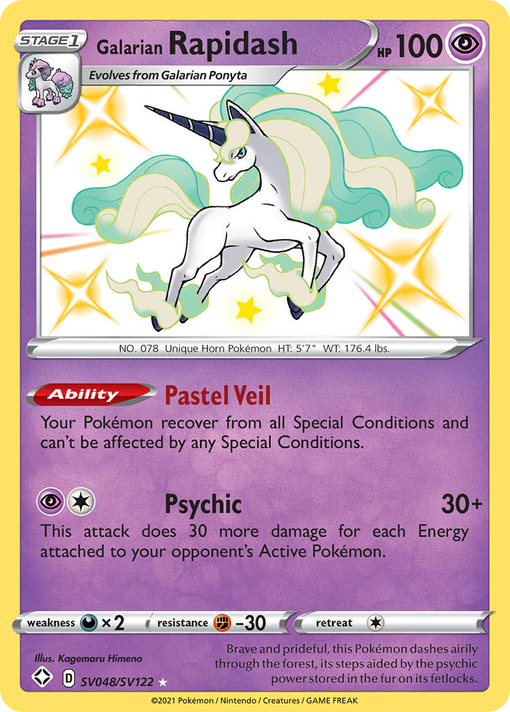 Galarian Rapidash - Shining Fates (Secret Rare) [SHF-SV48] English / Near Mint / Normal