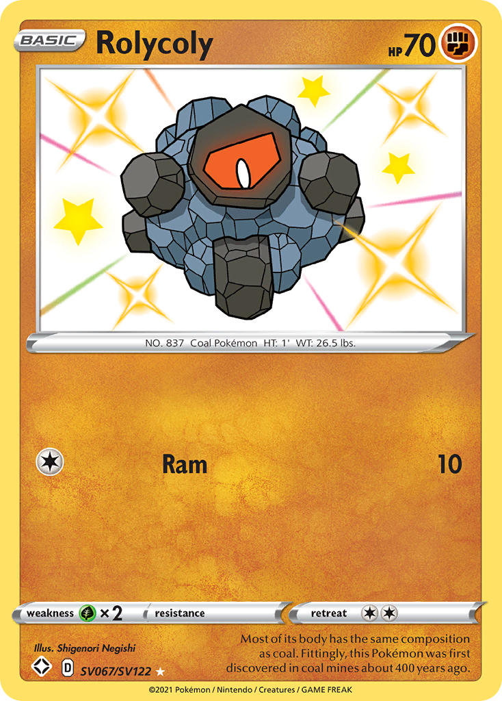 Rolycoly - Shining Fates (Secret Rare) [SHF-SV67] English / Near Mint / Normal