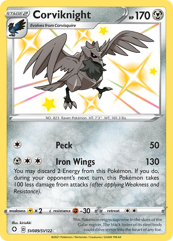 Corviknight - Shining Fates (Secret Rare) [SHF-SV89] English / Near Mint / Normal