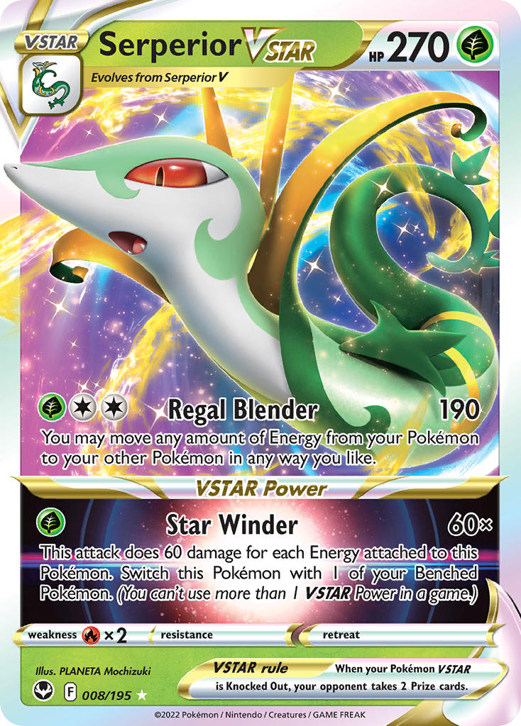 Serperior VSTAR - Silver Tempest (Ultra Rare) [SIT-008] English / Near Mint / Normal