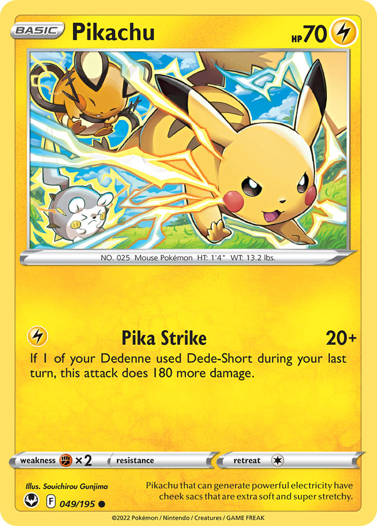 Pikachu - Silver Tempest (Common) [SIT-049] English / Near Mint / Normal