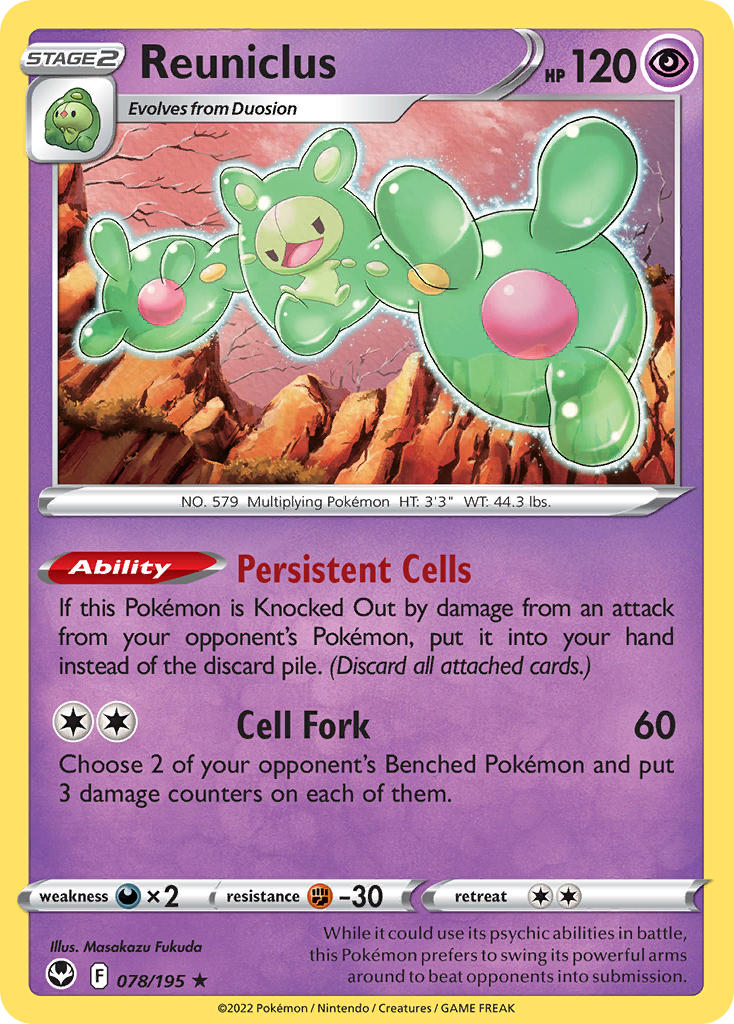 Reuniclus - Silver Tempest (Holo Rare) [SIT-078] English / Near Mint / Normal