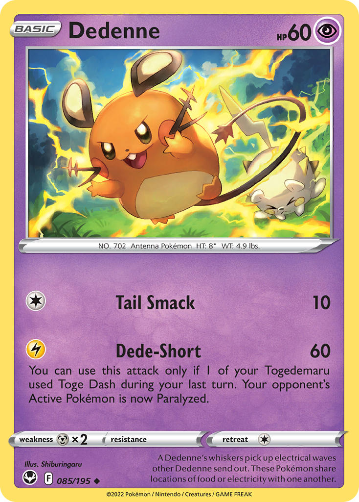 Dedenne - Silver Tempest (Uncommon) [SIT-085] English / Near Mint / Normal