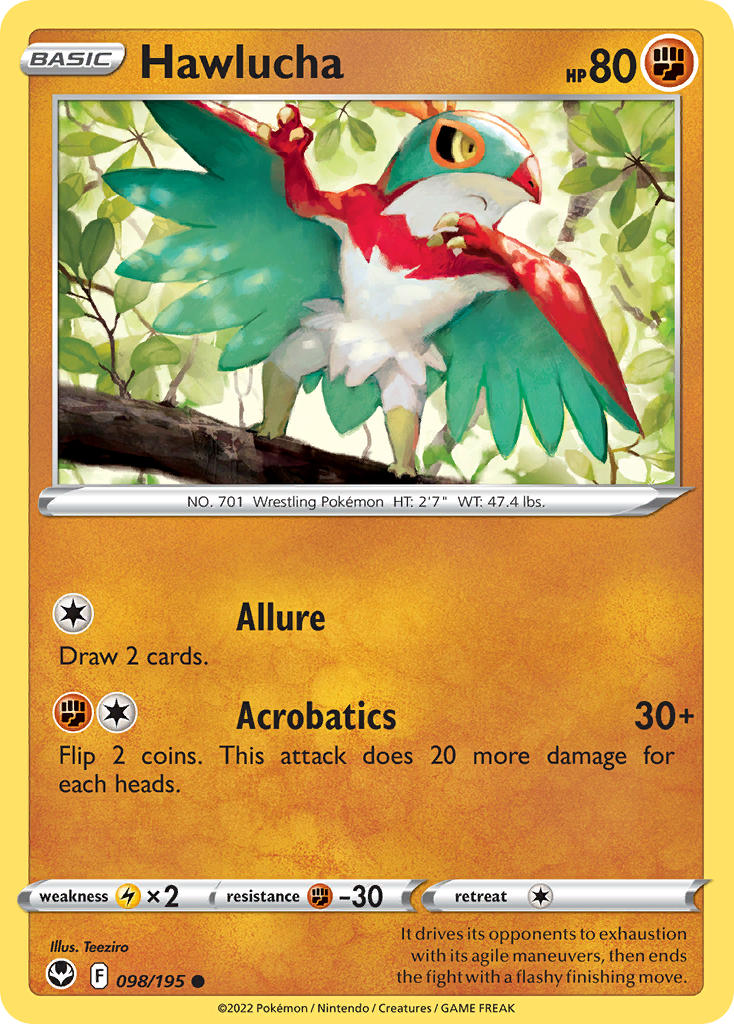 Hawlucha - Silver Tempest (Common) [SIT-098] English / Near Mint / Normal