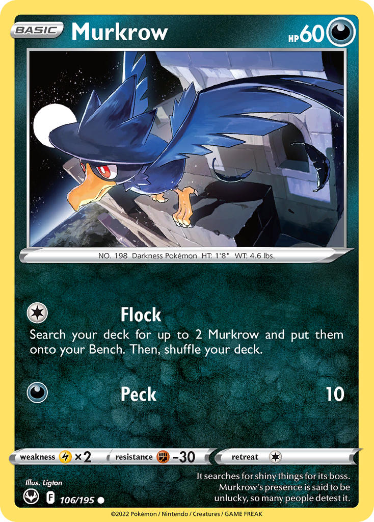 Murkrow - Silver Tempest (Common) [SIT-106] English / Near Mint / Normal