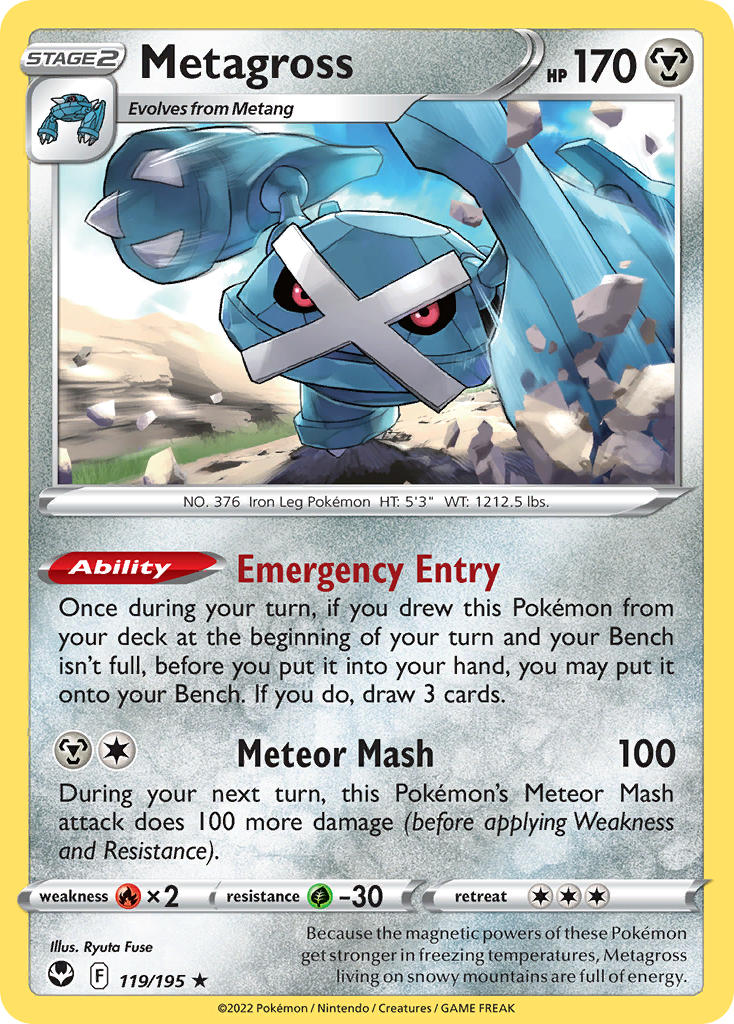 Metagross - Silver Tempest (Holo Rare) [SIT-119] English / Near Mint / Normal