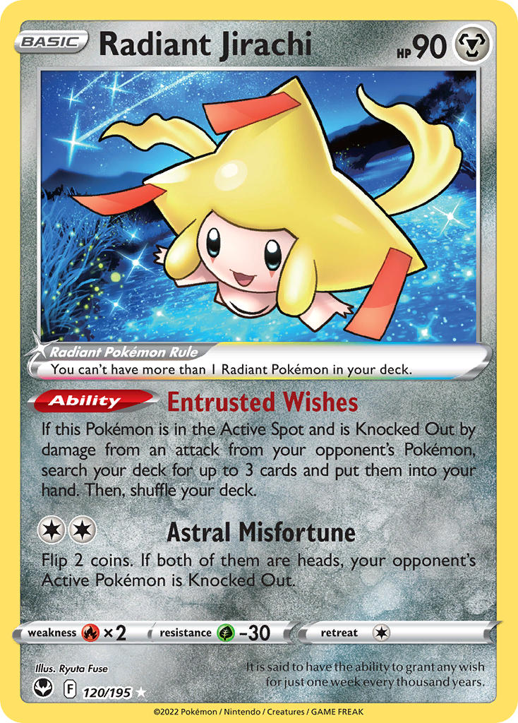 Radiant Jirachi - Silver Tempest (Ultra Rare) [SIT-120] English / Near Mint / Normal