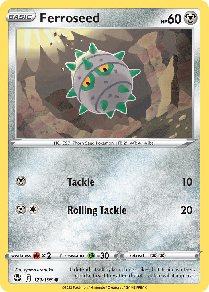 Ferroseed - Silver Tempest (Common) [SIT-121] English / Near Mint / Normal