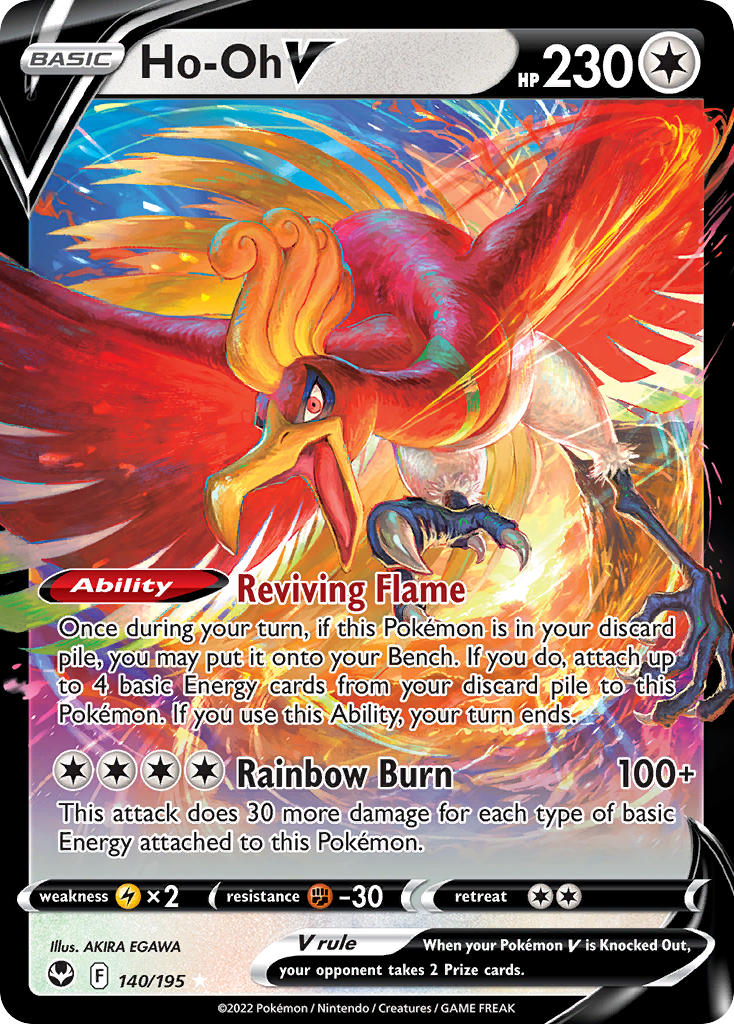 Ho-Oh V - Silver Tempest (Ultra Rare) [SIT-140] English / Near Mint / Normal