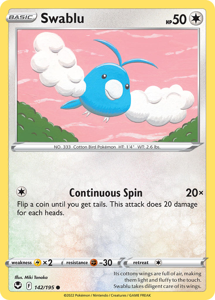 Swablu - Silver Tempest (Common) [SIT-142] English / Near Mint / Normal