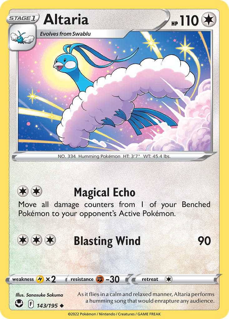 Altaria - Silver Tempest (Uncommon) [SIT-143] English / Near Mint / Normal