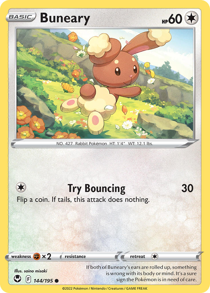 Buneary - Silver Tempest (Common) [SIT-144] English / Near Mint / Normal