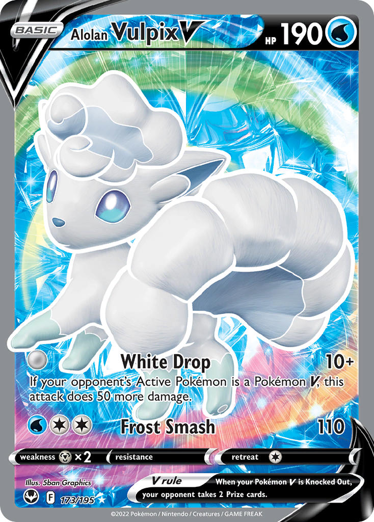 Alolan Vulpix V - Silver Tempest (Ultra Rare) [SIT-173] English / Near Mint / Normal