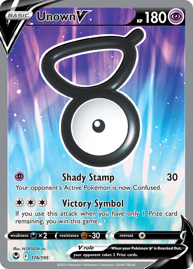 Unown V - Silver Tempest (Ultra Rare) [SIT-176] English / Near Mint / Normal