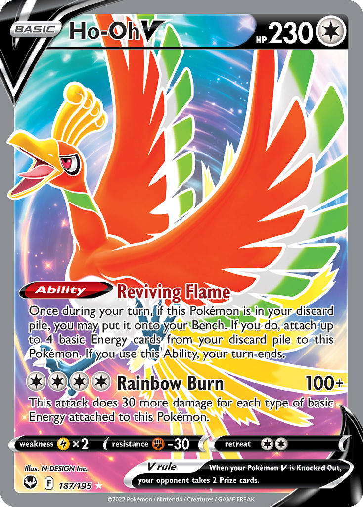 Ho-Oh V - Silver Tempest (Ultra Rare) [SIT-187] English / Near Mint / Normal