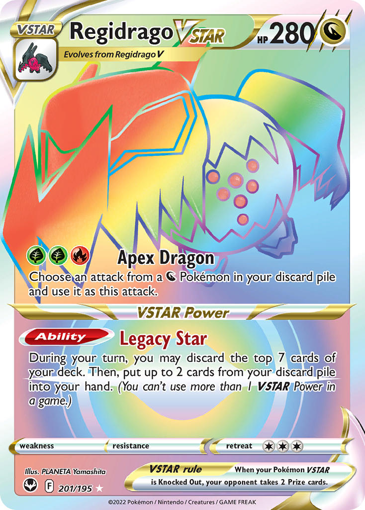 Regidrago VSTAR - Silver Tempest (Secret Rare) [SIT-201] English / Near Mint / Normal