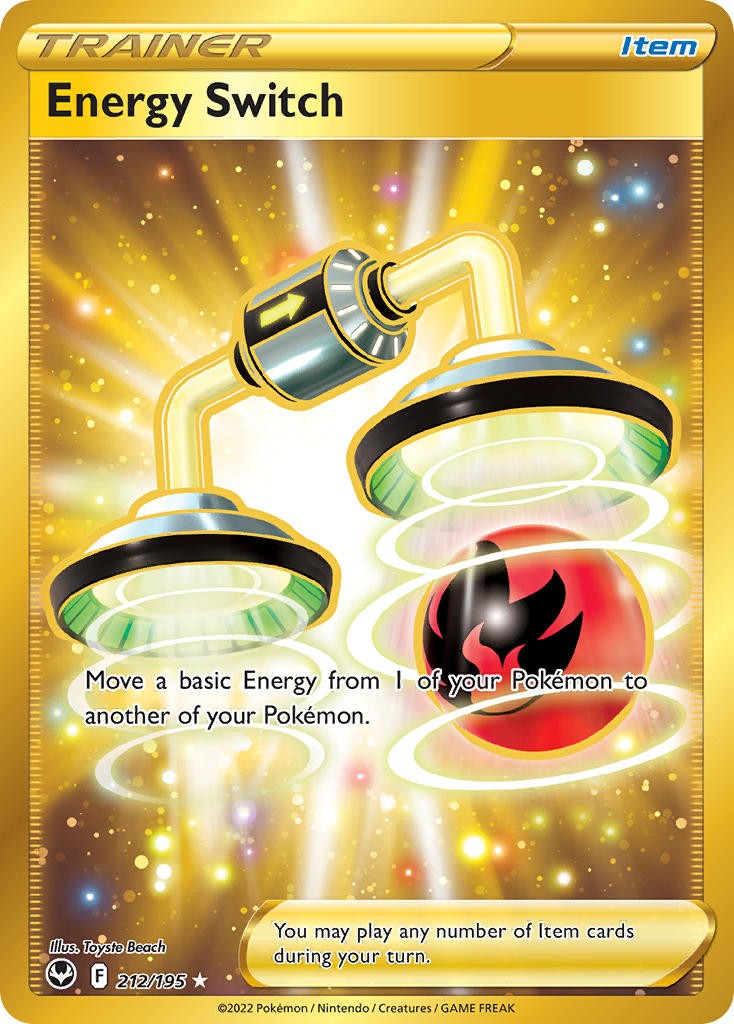 Energy Switch⁣ - Silver Tempest⁣ (Secret Rare)⁣ [212] English / Played / Normal