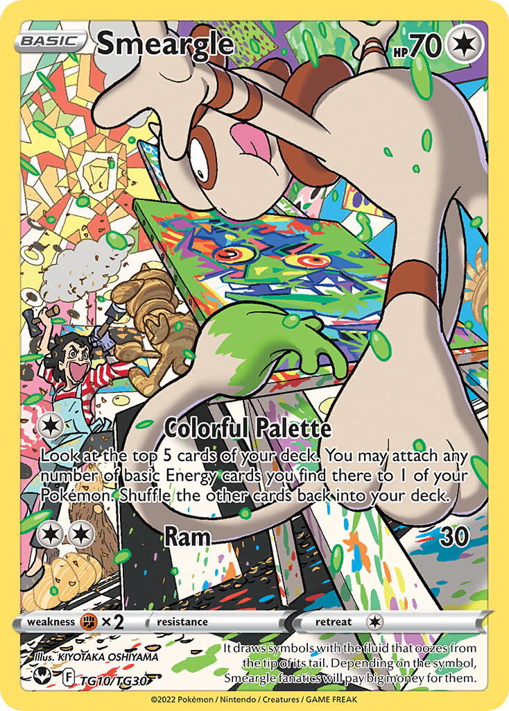 Smeargle - Silver Tempest (Holo Rare) [SIT-TG10] English / Near Mint / Normal