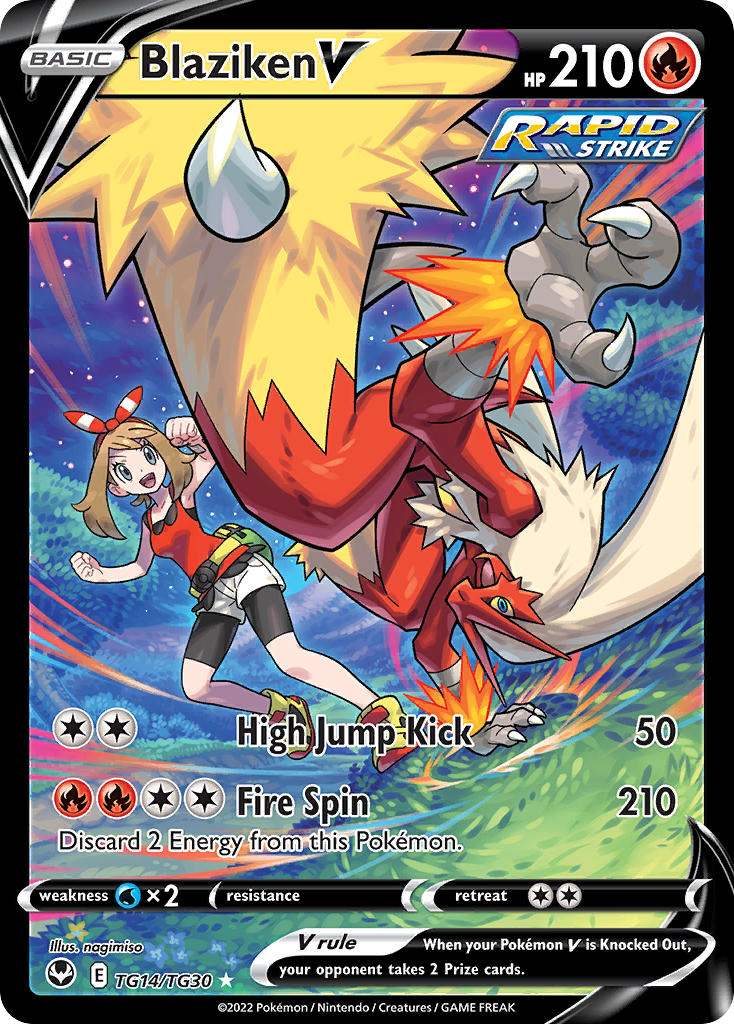 Blaziken V - Silver Tempest (Ultra Rare) [SIT-TG14] English / Near Mint / Normal